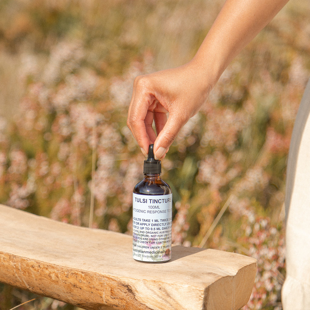 Tulsi Adaptogenic Tincture Australian Medicinal Herbs