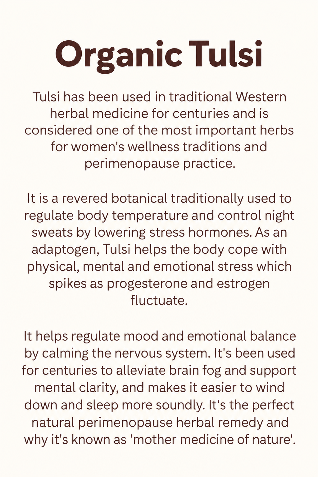 AUSTRALIAN-GROWN TULSI TINCTURE